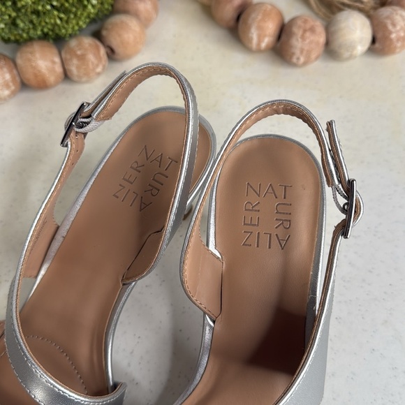 Naturalizer Taimi Heeled Sandals, Silver, Women's 8.5 M - Picture 5 of 10